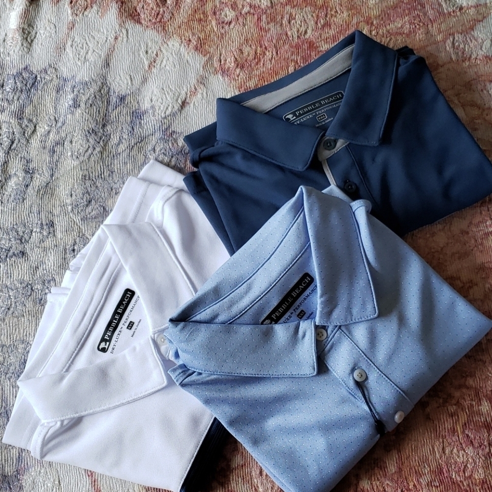 Golf performance polo golf shirts bundle for men size  XXL